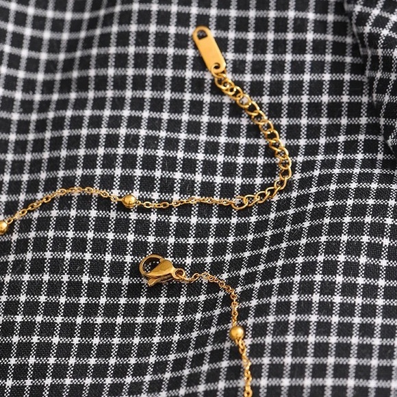 18K Gold Plated Bead Long Pendant Necklace - Picture 7 of 12